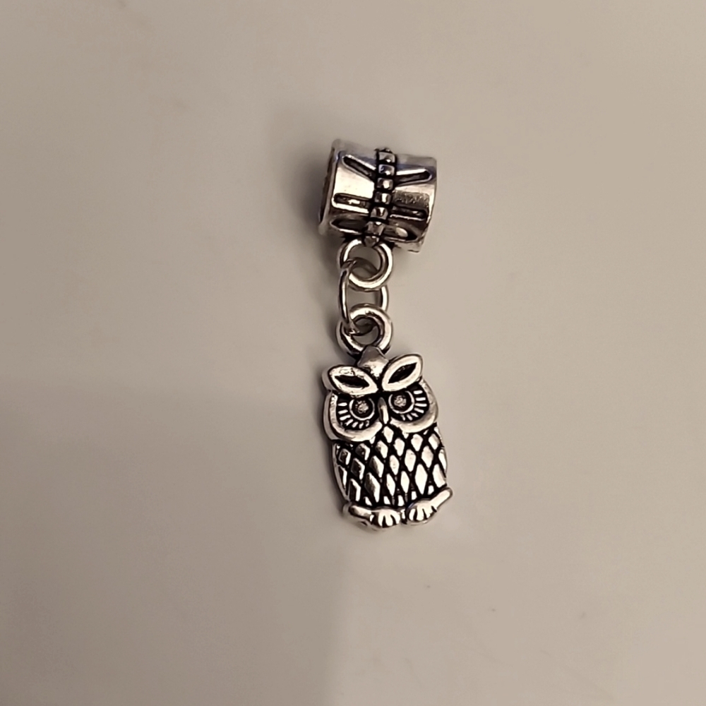 OWL  15 Charm for European Style Bracelets Fits Pandora Systems